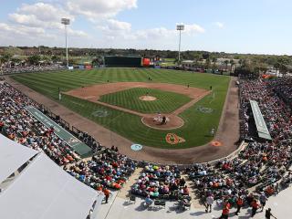 Baltimore Orioles Spring Training at Ed Smith Stadium in Sarasota Florida