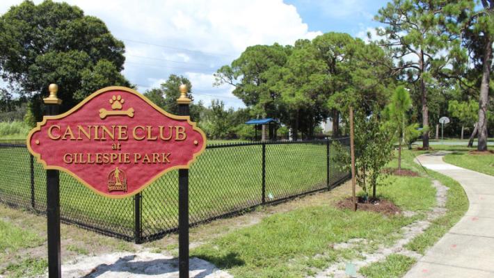 Canine Club at Gillespie Park - Located on the corner of North Osprey Ave & 10th Street. This dog park provides two fenced areas. Unleash and enjoy the day! Photo